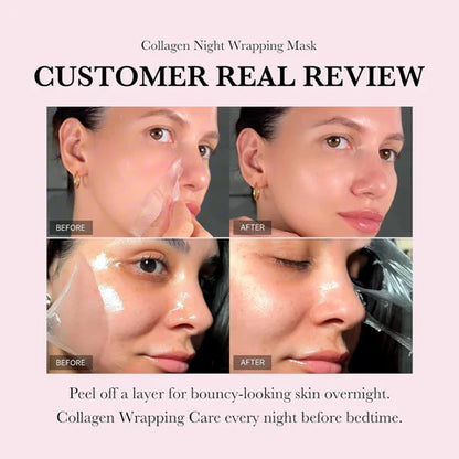 Korean Collagen Night Wrapping Peel Off Mask